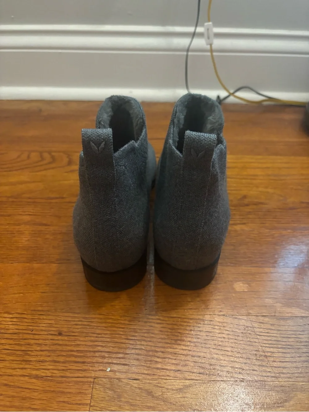 Vivaia Ryan Ankle Boots Booties US 8.5 EU 39.5 Gray Winter Edition Fur Inside